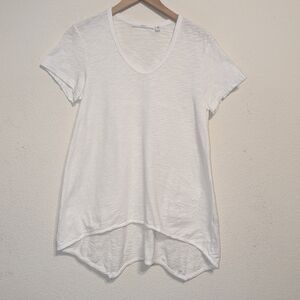 Wilt Patched & Embroidered Shrunken Boyfriend tee in white size medium a-line